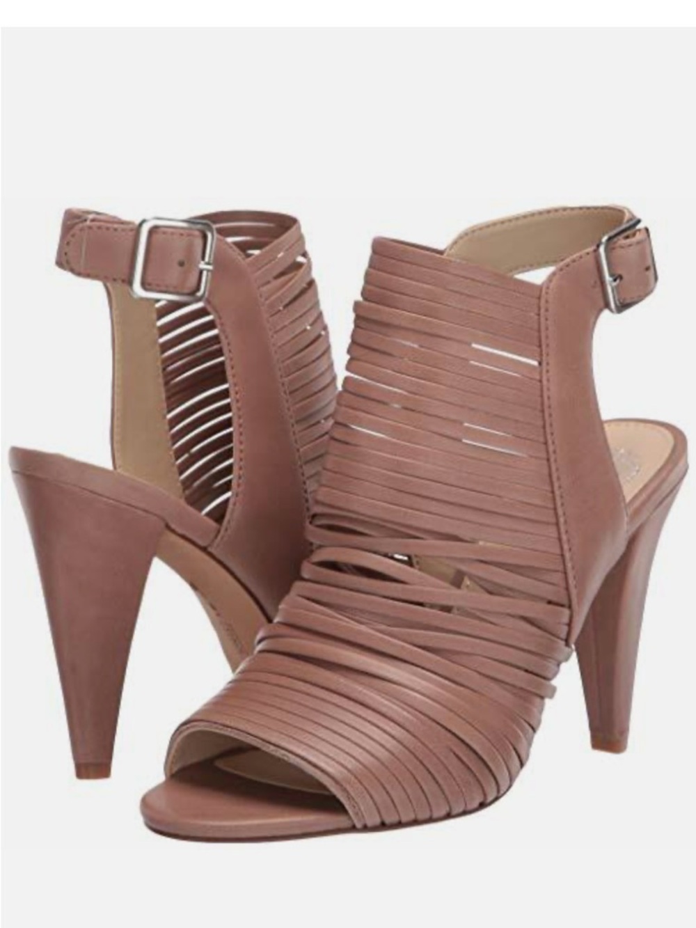 Vince Camuto Dusty Rose Strappy Peep-Toe High Heel Sandals